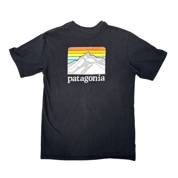 Patagonia Men's T-Shirt Small Responsibili-Tee Pocket Black Short Sleeve - Picture 1 of 5